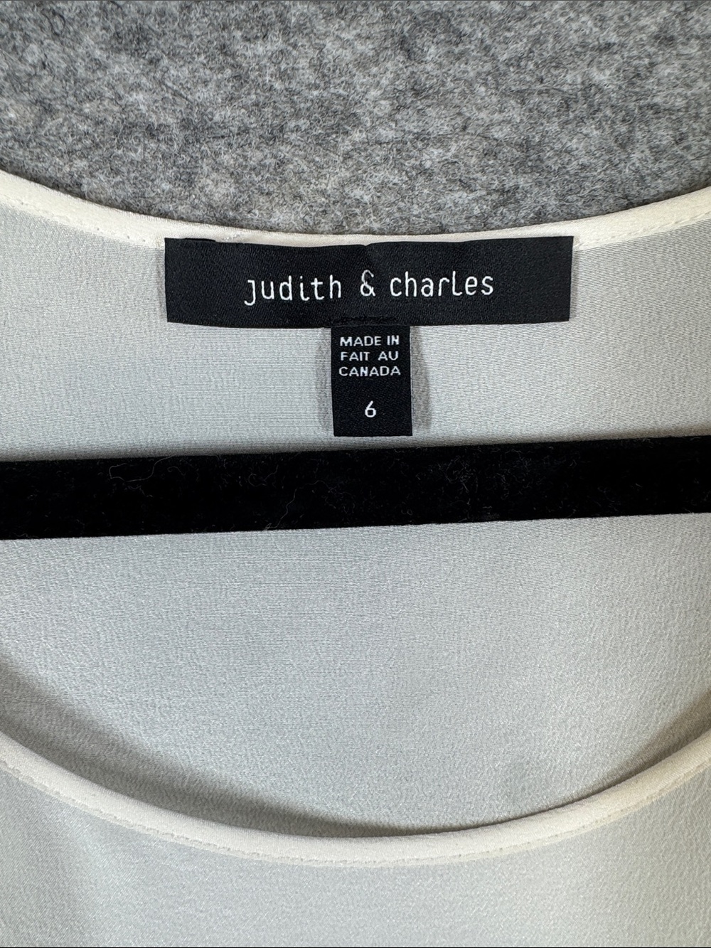 Judith & Charles Silk Cream Sheer Layered Sleeveless Tank Size 6 Minimalist - Picture 3 of 12